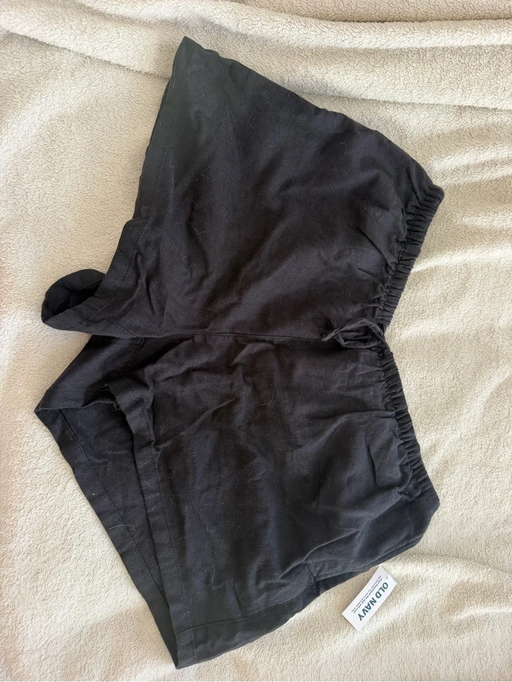 Old Navy Black Girls Drawstring Elastic Waist Shorts